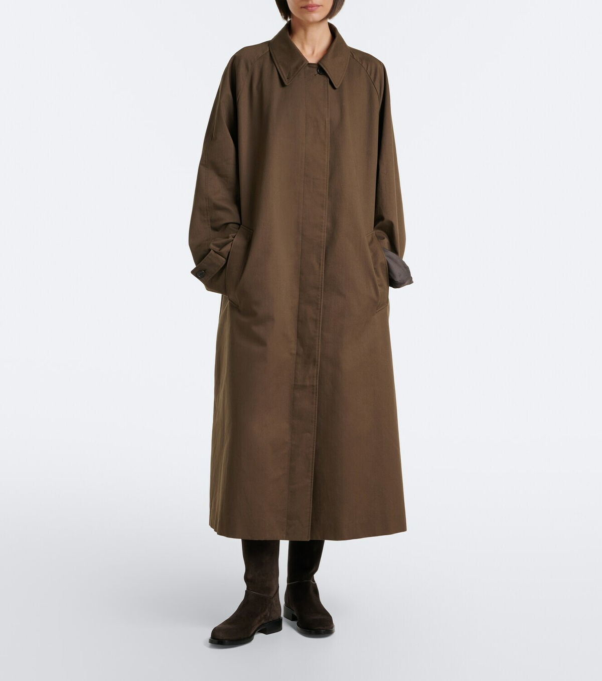 The Row Nobilis suede knee-high boots