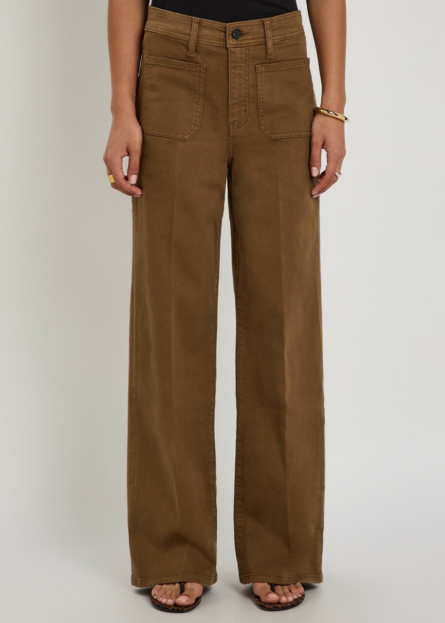 Frame Le Slim Palazzo Wide-leg Jeans Brown