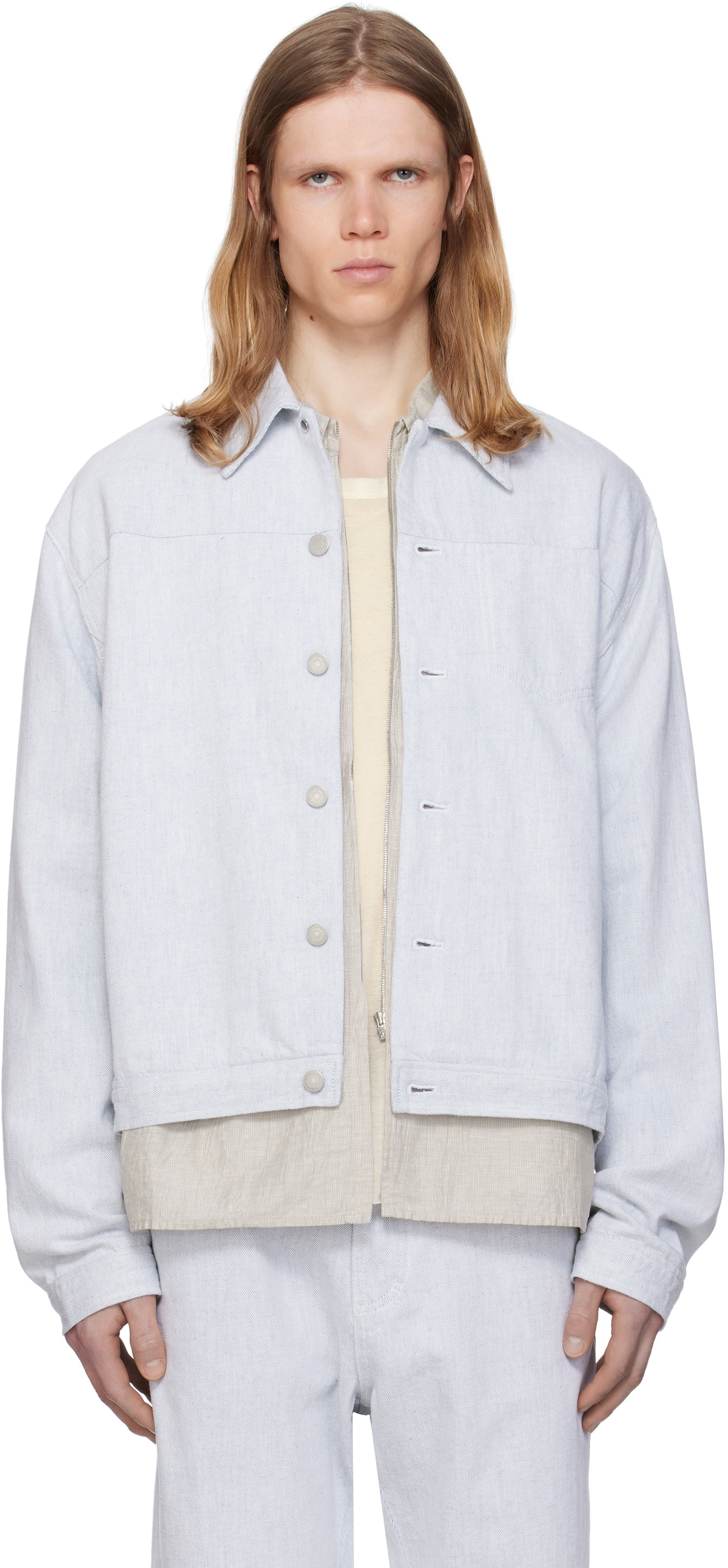 POST ARCHIVE FACTION (PAF) Blue 8.0 Right Denim Jacket Post