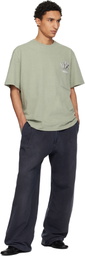 WOOYOUNGMI Khaki Flower Back Logo T-shirt
