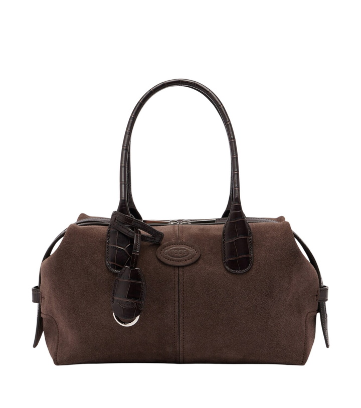 Photo: Tod's Bauletto Small suede tote bag