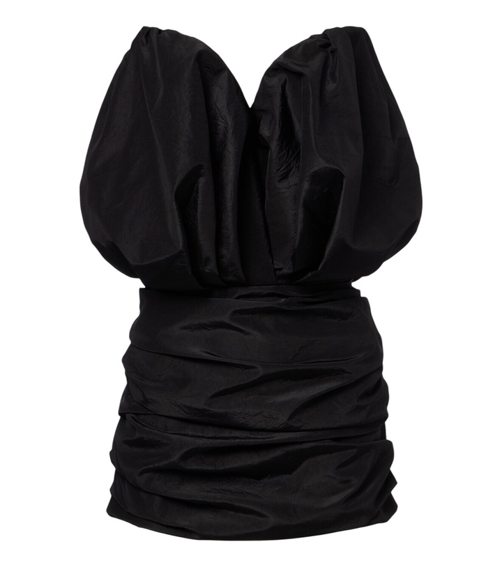 Photo: Magda Butrym Ruched silk bustier dress