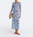 La DoubleJ Slinky Swing printed midi dress