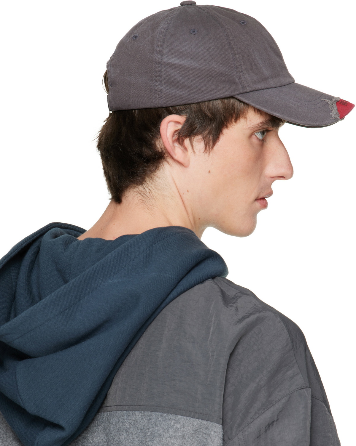 We11done Gray Distressed Cap