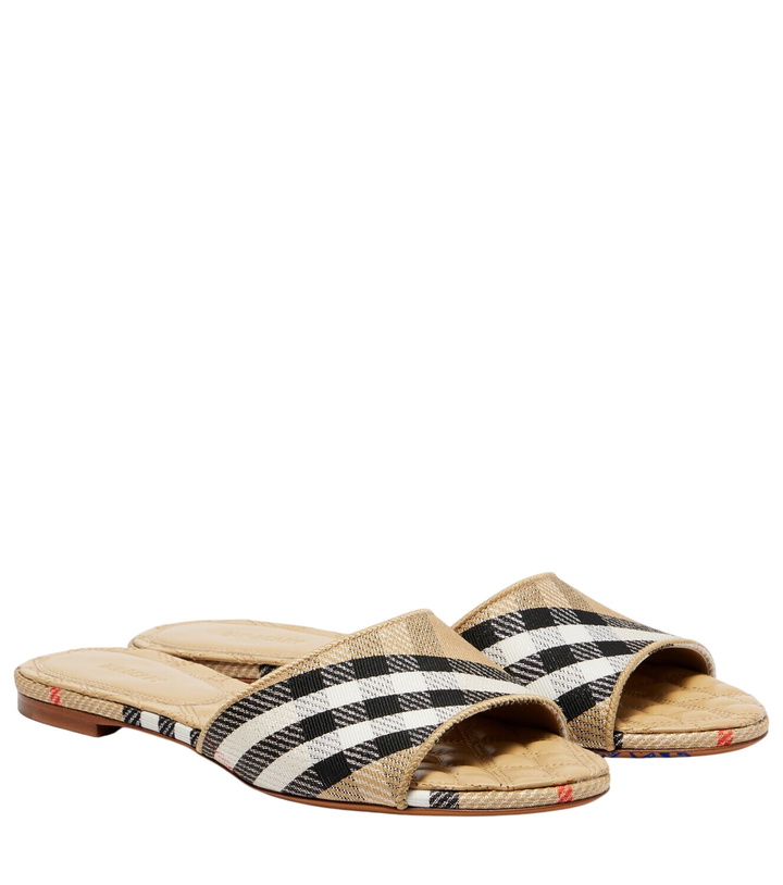 Photo: Burberry Sloane Burberry Check mules