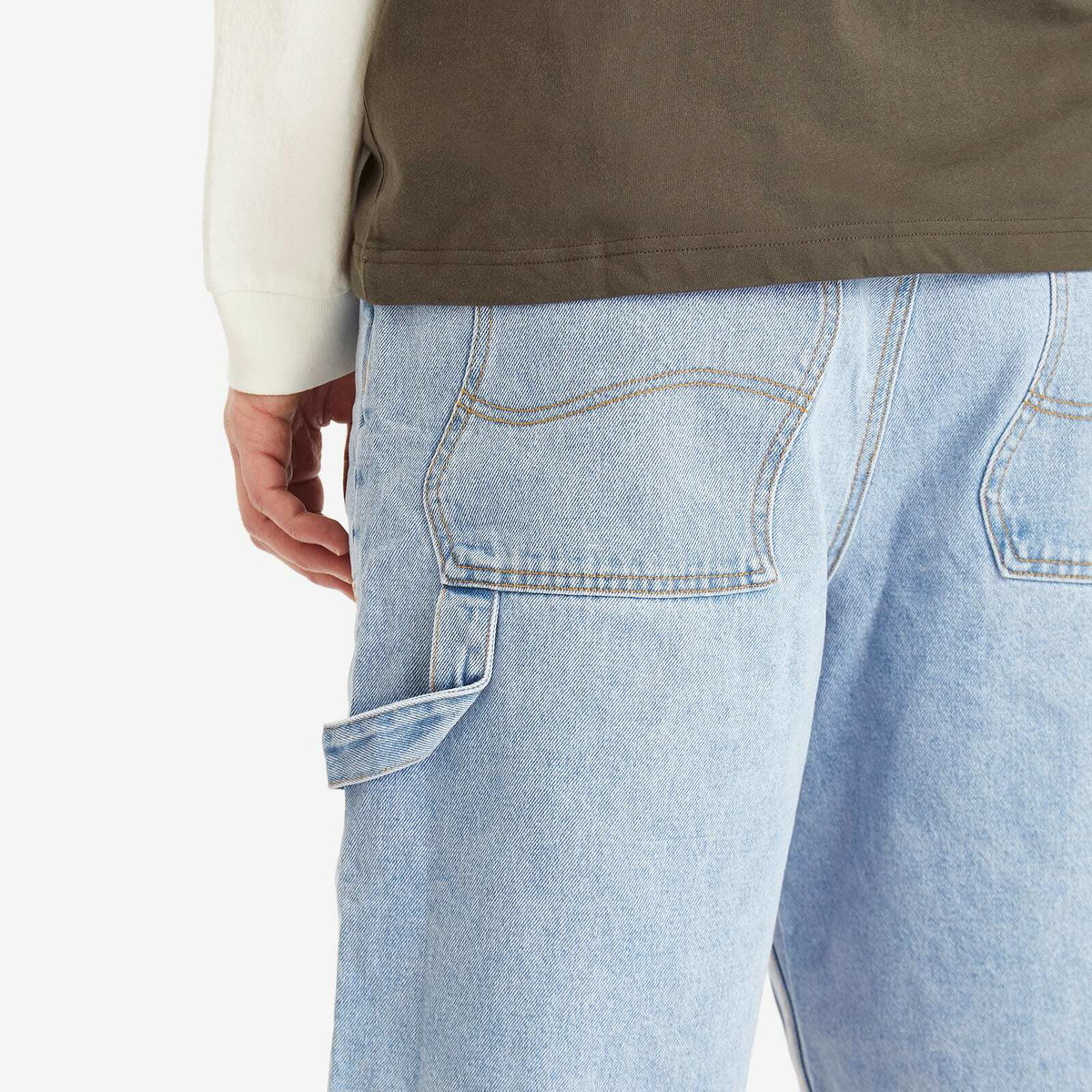 Dime Men's Carpenter Denim Shorts in Blue Washed Dime