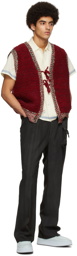 Bode Red Merino Wool Vest