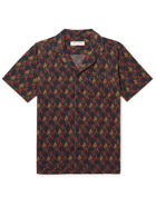 Orlebar Brown - Camp-Collar Printed Cotton Shirt - Blue