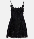 Blumarine Floral lace minidress