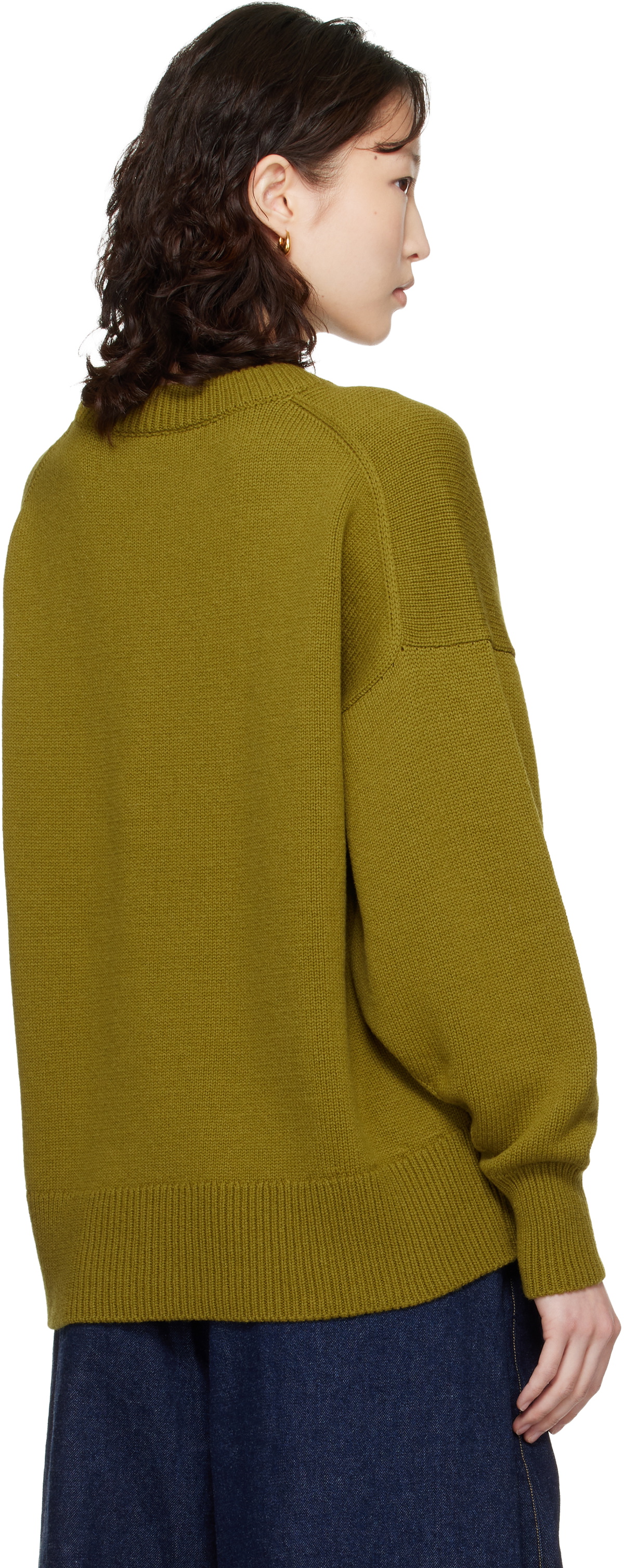 Cordera Green Merino Wool Oversized Sweater