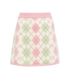 LoveShackFancy Marseille argyle miniskirt