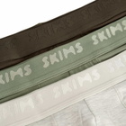 SKIMS Men's Stretch Boxer Brief 5" - 3-Pack in Laurel Multi