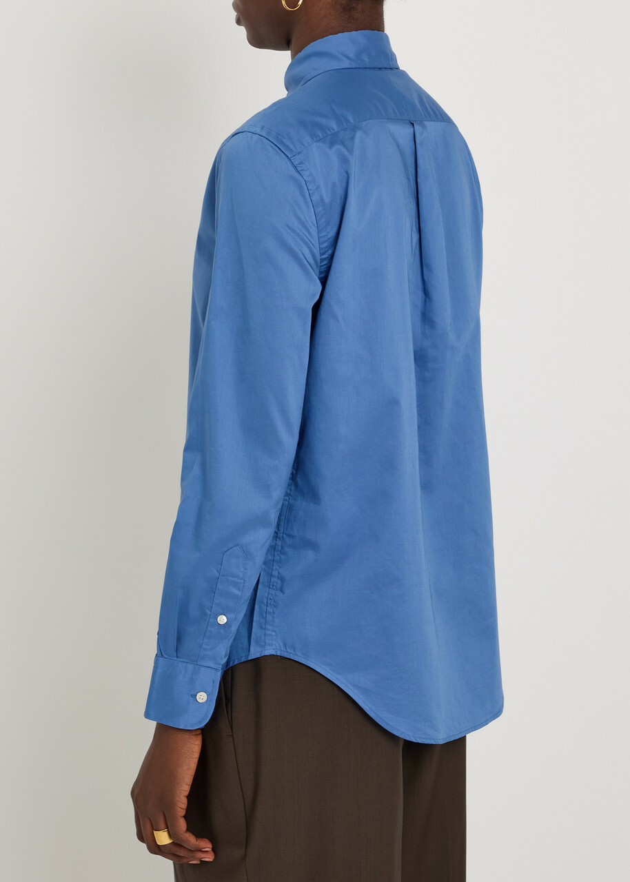 Polo Ralph Lauren Logo-embroidered Cotton Shirt Blue