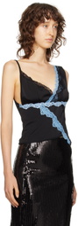 VAILLANT Black V-Neck Tank Top