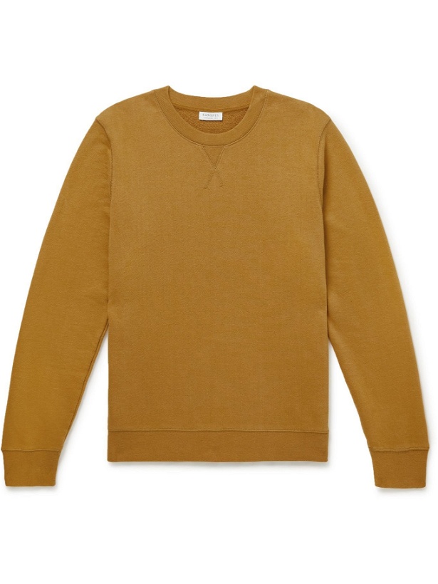 Photo: SUNSPEL - Cotton-Jersey Sweatshirt - Yellow