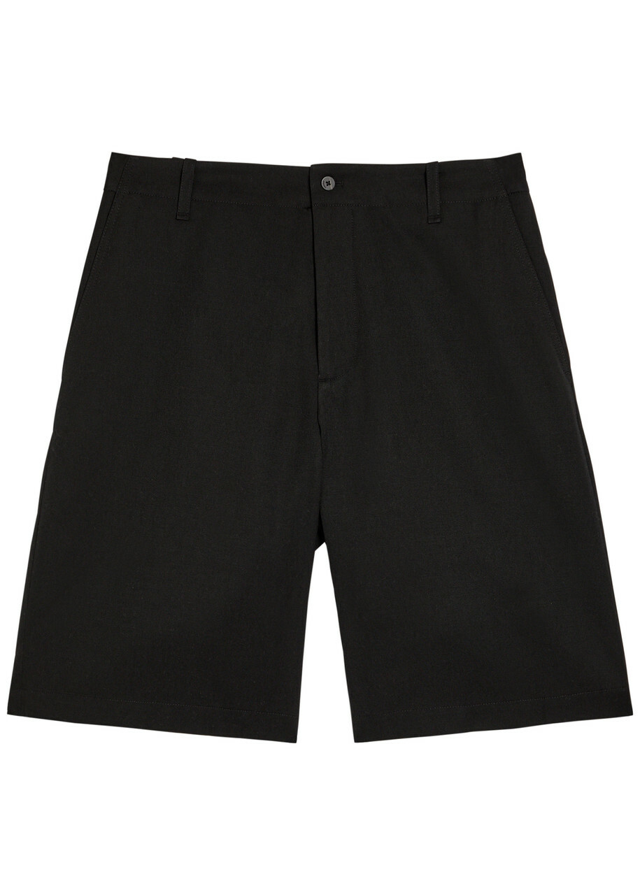 Jacquemus Le Short Camargue Wool Shorts Black