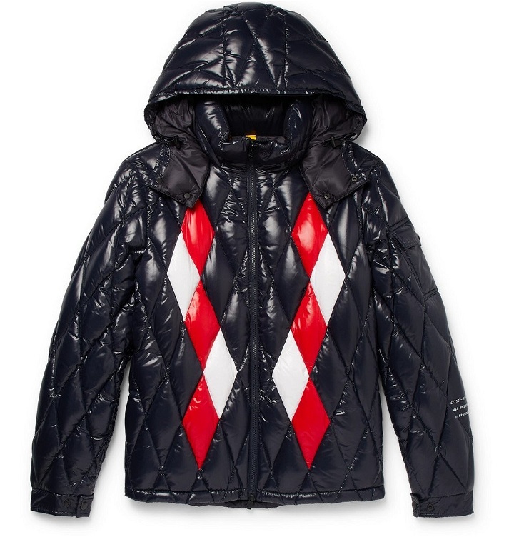 Photo: Moncler Genius - 7 Moncler Fragment Leeming Quilted Shell Hooded Jacket - Men - Navy