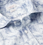 Incotex - Tie-Dyed Cotton and Linen-Blend Shirt - Blue