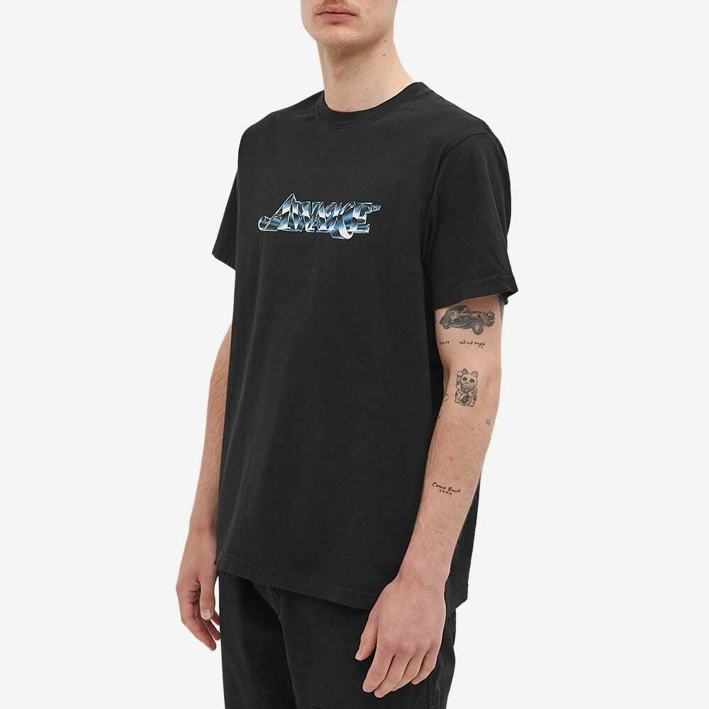 Awake NY Men's Chrome Logo T-Shirt in Black Awake NY