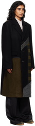 Andersson Bell Multicolor Patchwork Wool Coat
