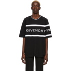 Givenchy Black Oversized Logo Band T-Shirt