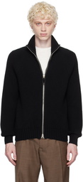 TOM FORD Black Zip Through Sweater