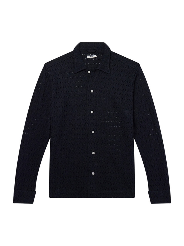 Photo: BODE - Cotton-Blend Lace Shirt - Black