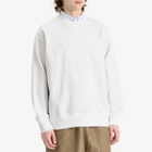 Comme des Garçons Homme Men's Cotton Nylon Crew Sweat in Bleach/Khaki
