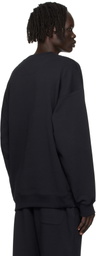 Y-3 Black Graphic Crew Sweatshirt