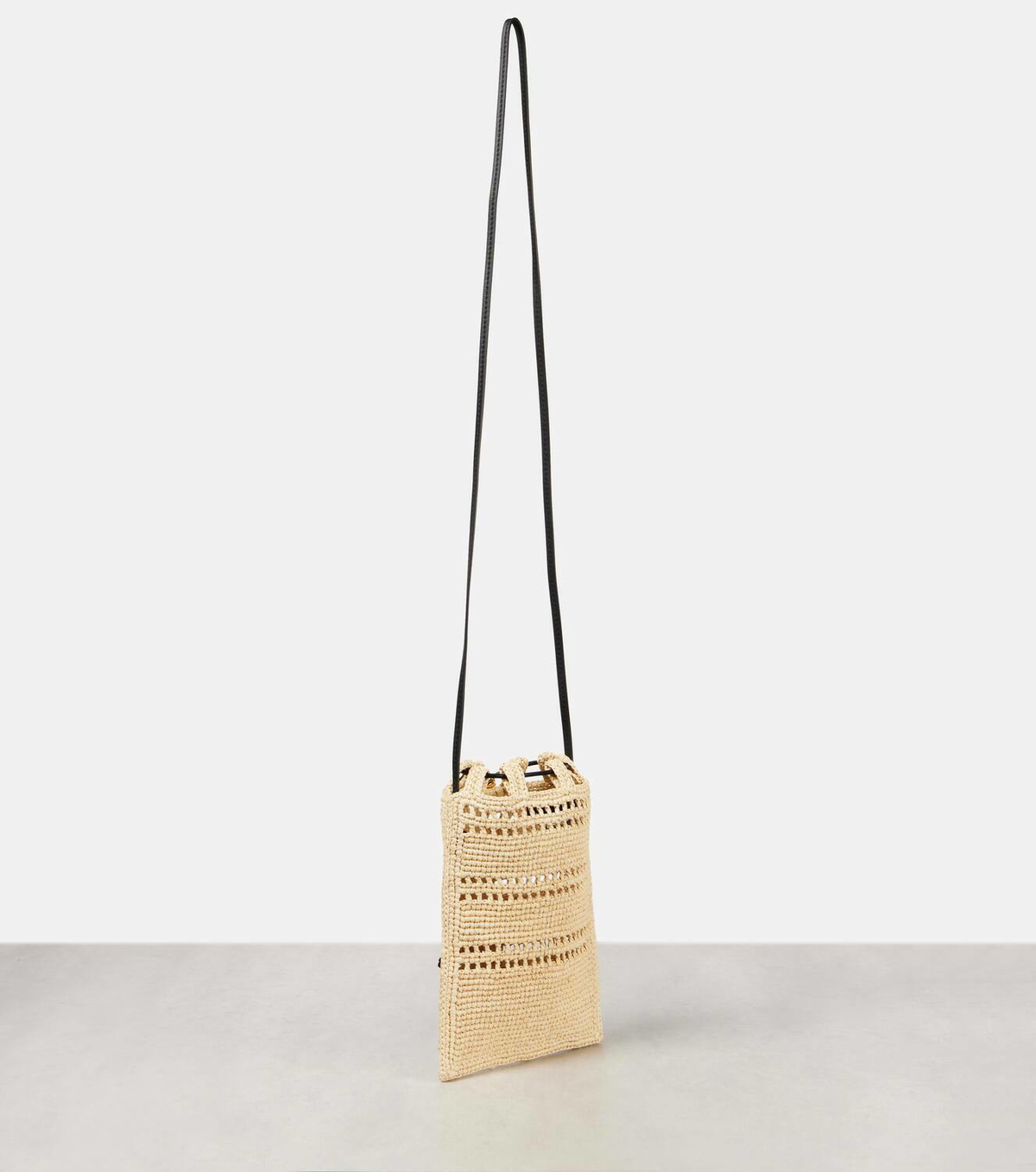 Loewe Paula's Ibiza raffia pouch with strap