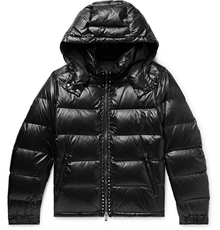 Photo: Valentino - Rockstud Quilted Shell Hooded Down Jacket - Men - Black