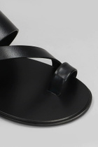 Giuseppe Zanotti Sandals In Black Leather