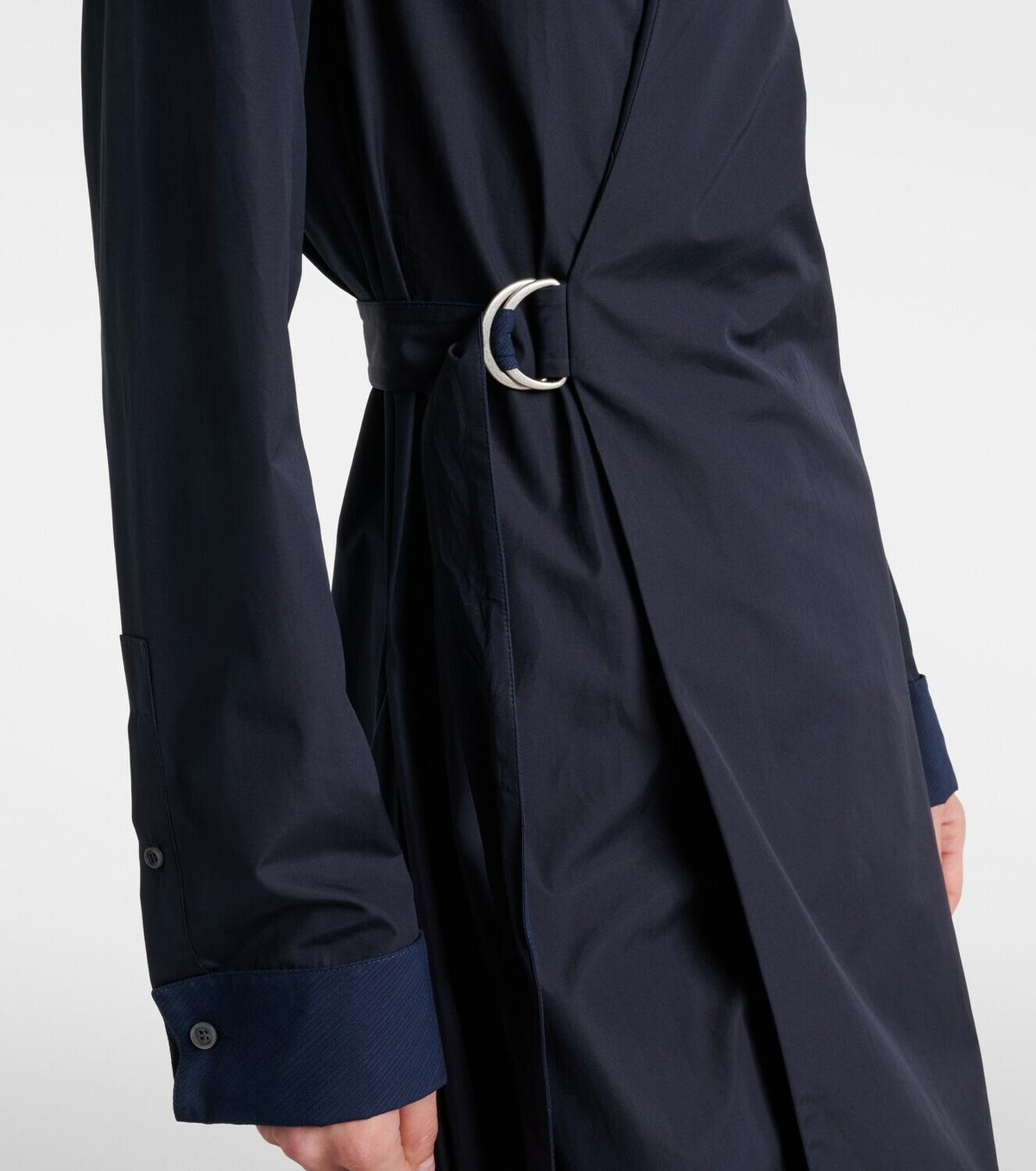Loewe Draped cotton wrap dress