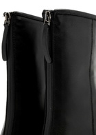 Legres Grained Leather Ankle Boots Black