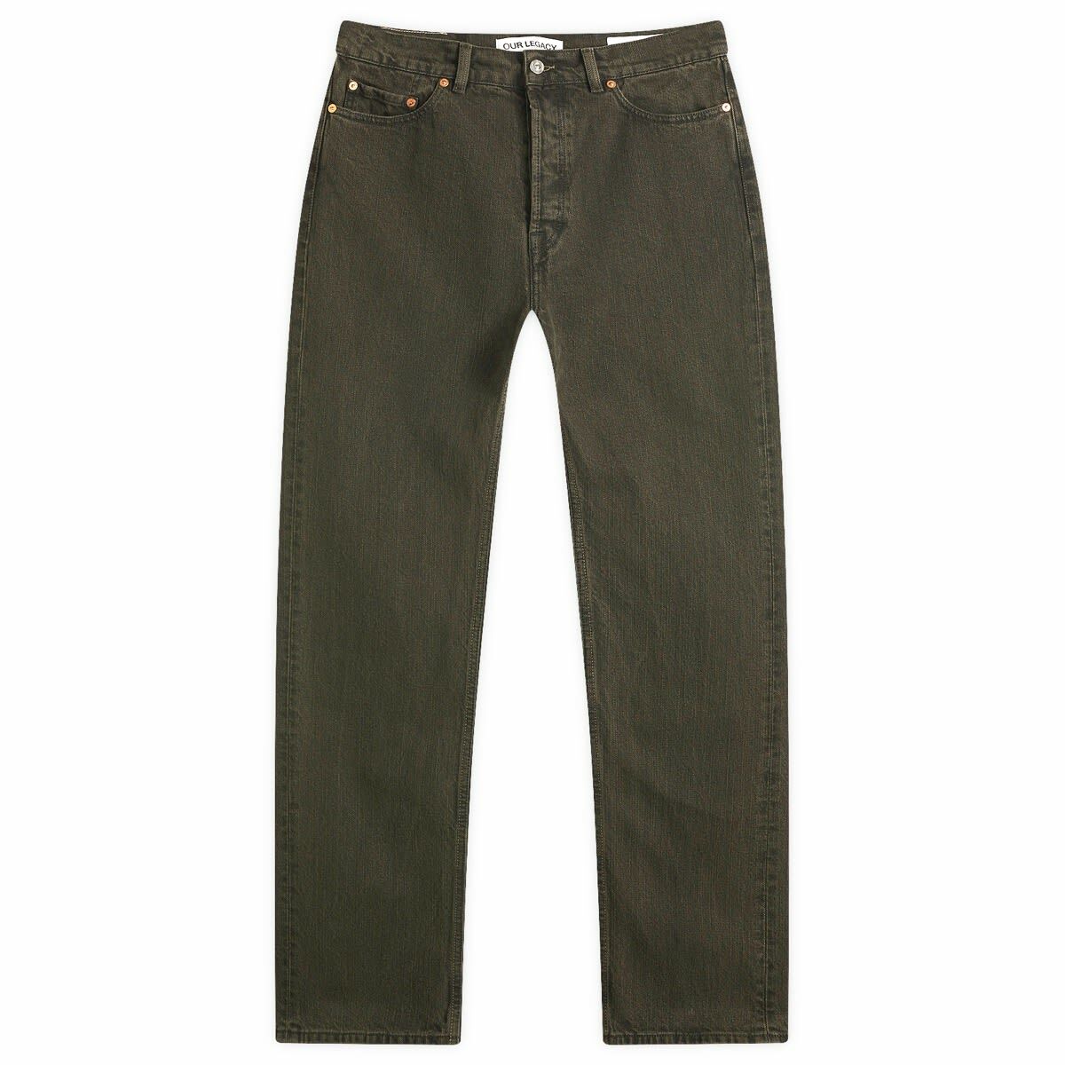 Our Legacy Men's First Cut Jeans in Kamari Black Chain Twill Our