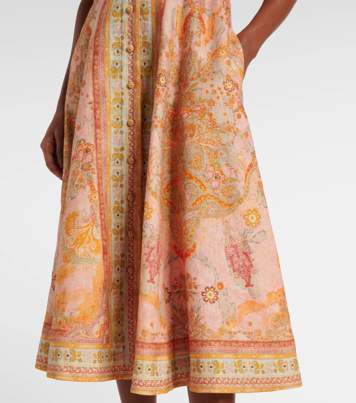 Zimmermann Acacia belted linen shirt dress Zimmermann