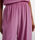 Asceno Loreto silk crêpe wide-leg pants