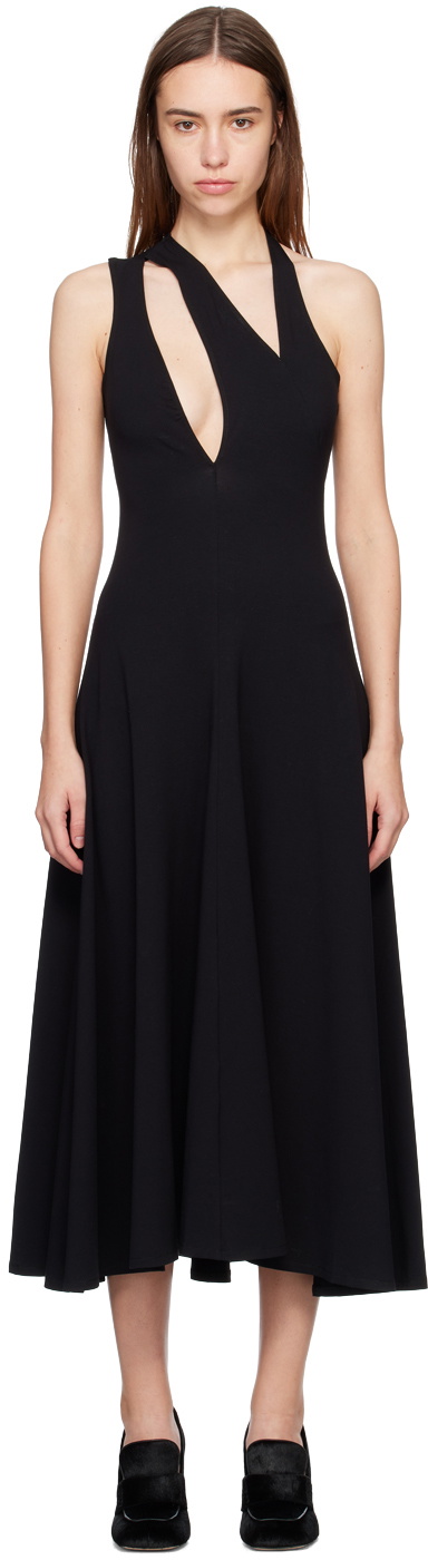 Beaufille Black Triple Strap Midi Dress Beaufille