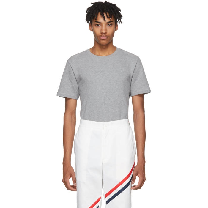 Photo: Thom Browne Grey Relaxed Fit T-Shirt