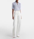 Gabriela Hearst Casius cashmere and silk polo shirt
