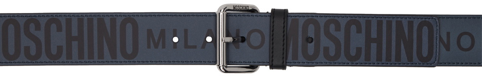 Moschino Navy Printed Belt Moschino display picture 2