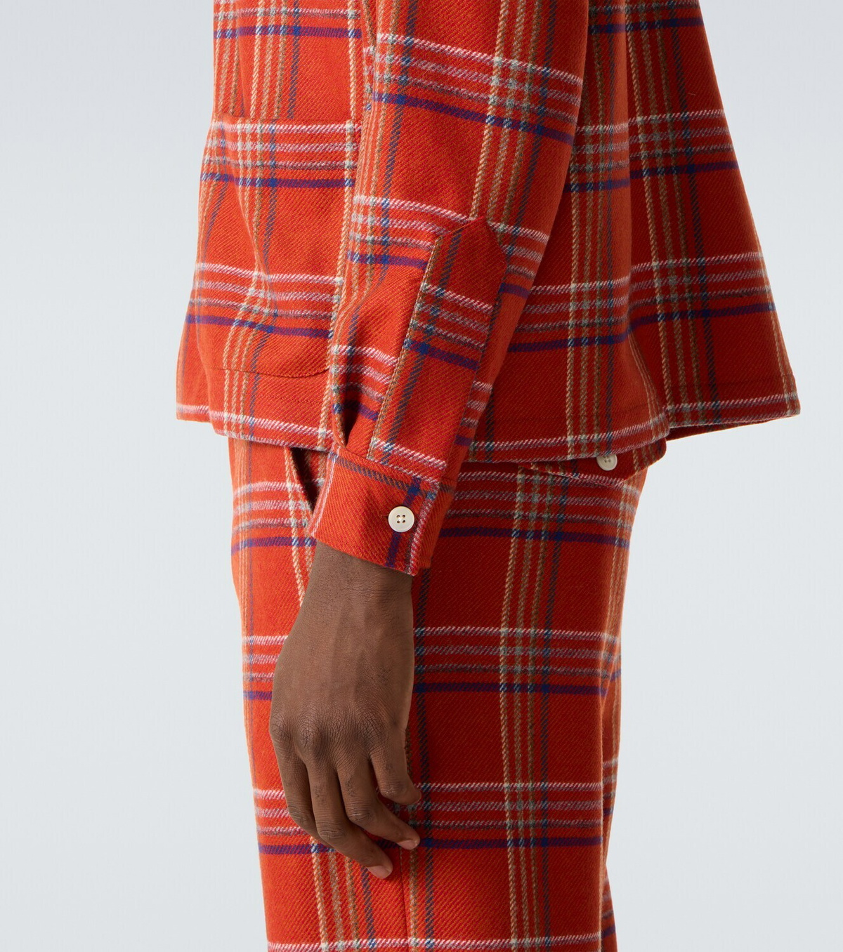 Bode Gable plaid wool flannel overshirt Bode