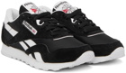 Reebok Classics Black Classic Nylon Sneakers