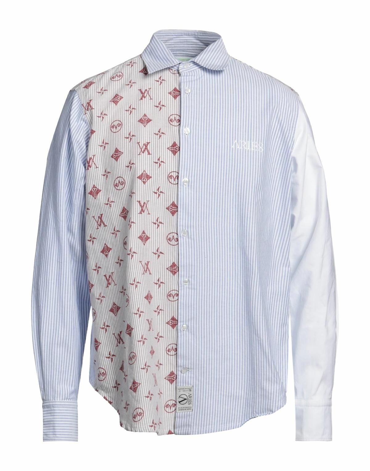 Aries Mens Shirt Sky in Blue