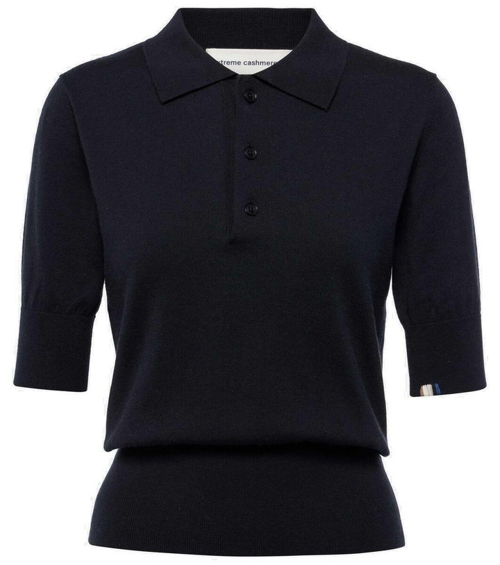 Photo: Extreme Cashmere N°351 Park cotton and cashmere polo shirt