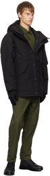 nanamica Black Hooded Down Coat