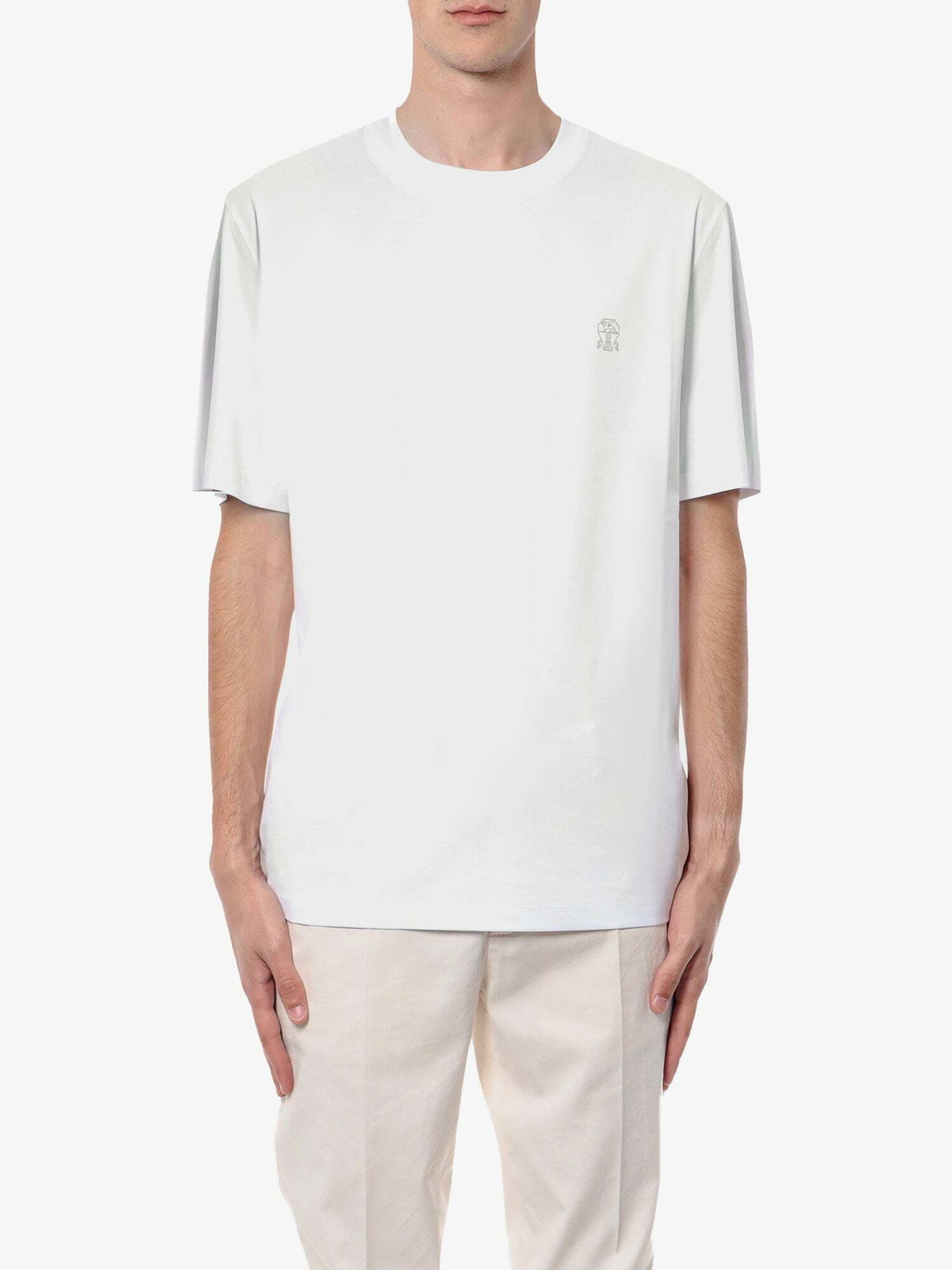 Tシャツ・カットソー BRUNELLO CUCINELLI Men T-shirt White M0B138485 CC770 Brunello Cucinelli BRUNELLO CUCINELLI Men T-Shirts M0B138485