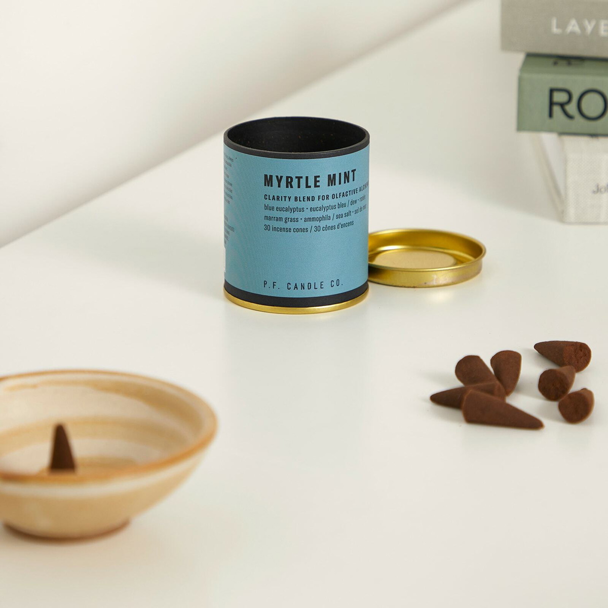 P.F. Candle Co . Myrtle Mint Incense Cones