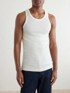 Auralee - Ribbed Organic Cotton-Jersey Tank Top - White