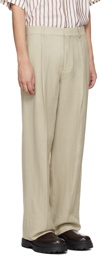 Bottega Veneta Gray Pleated Trousers